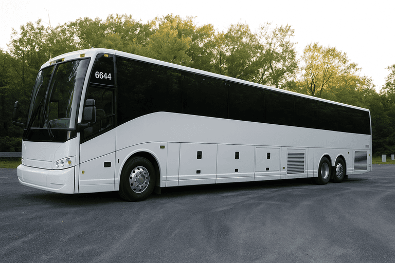 exterior of Piscataway Charter Bus coach bus