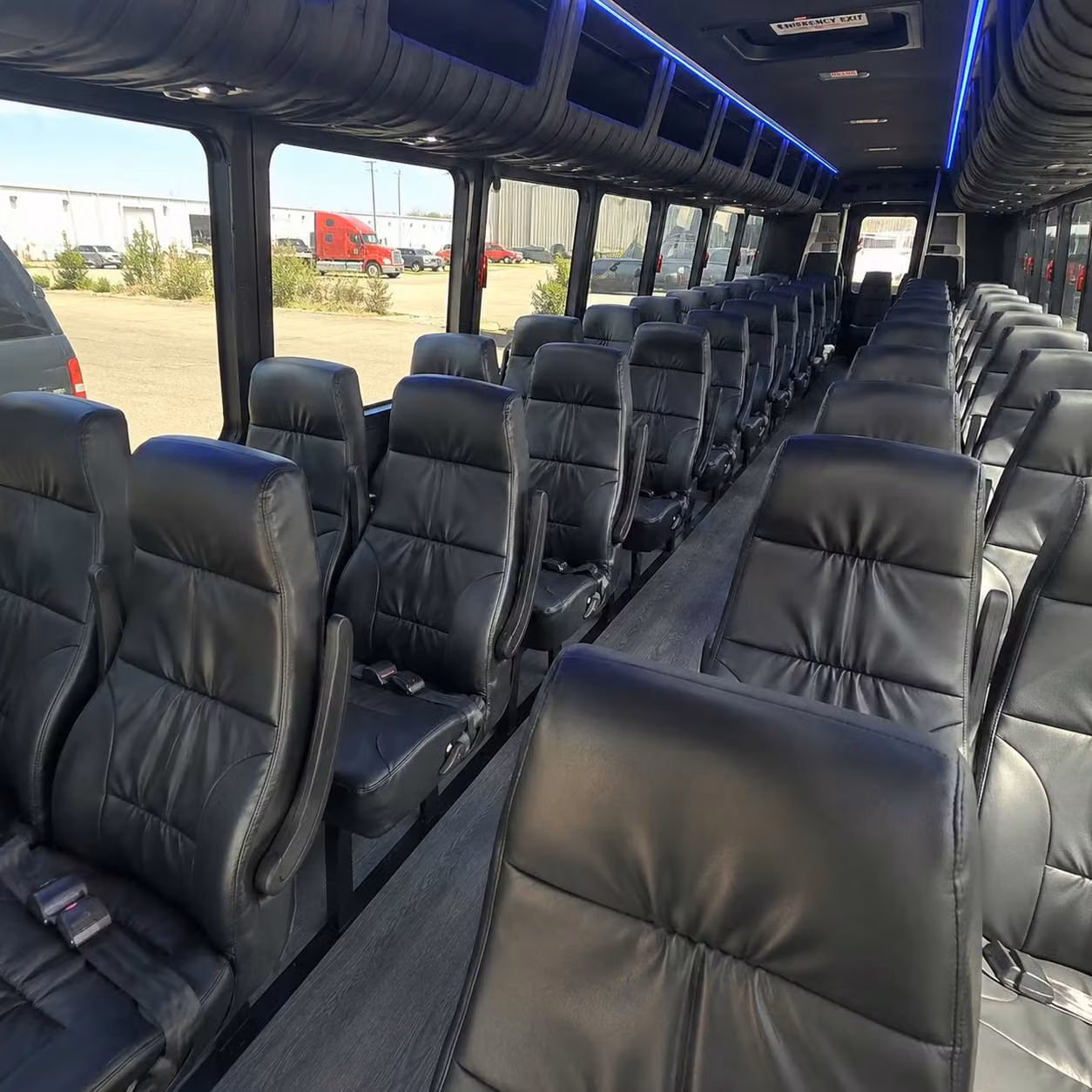 28 passenger minibus inside