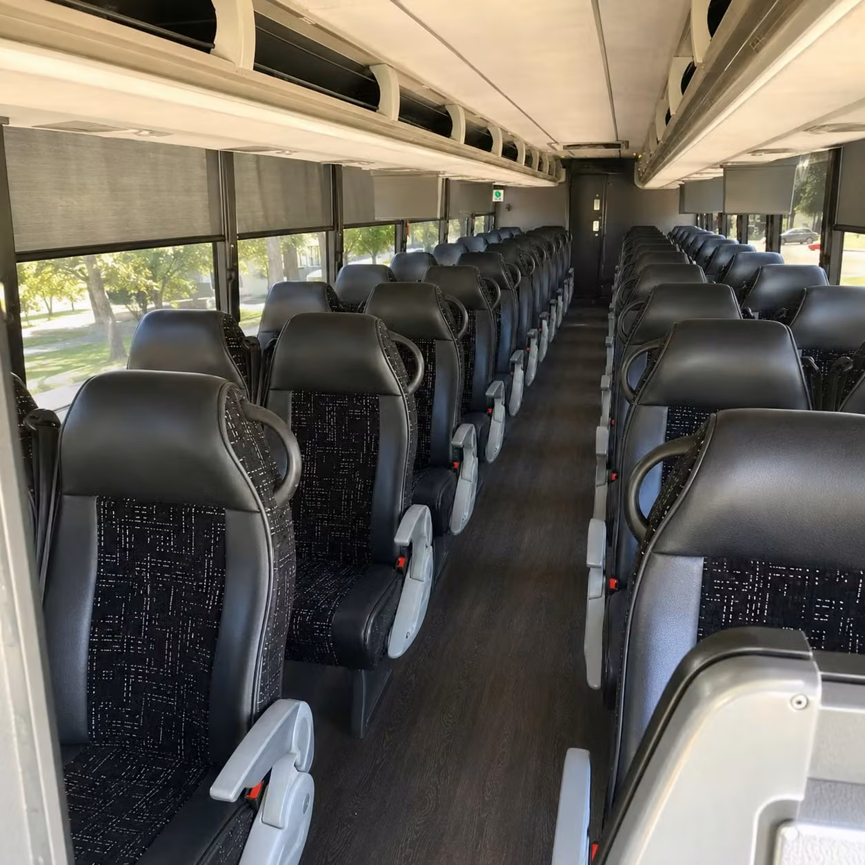 56 passenger charter bus interior