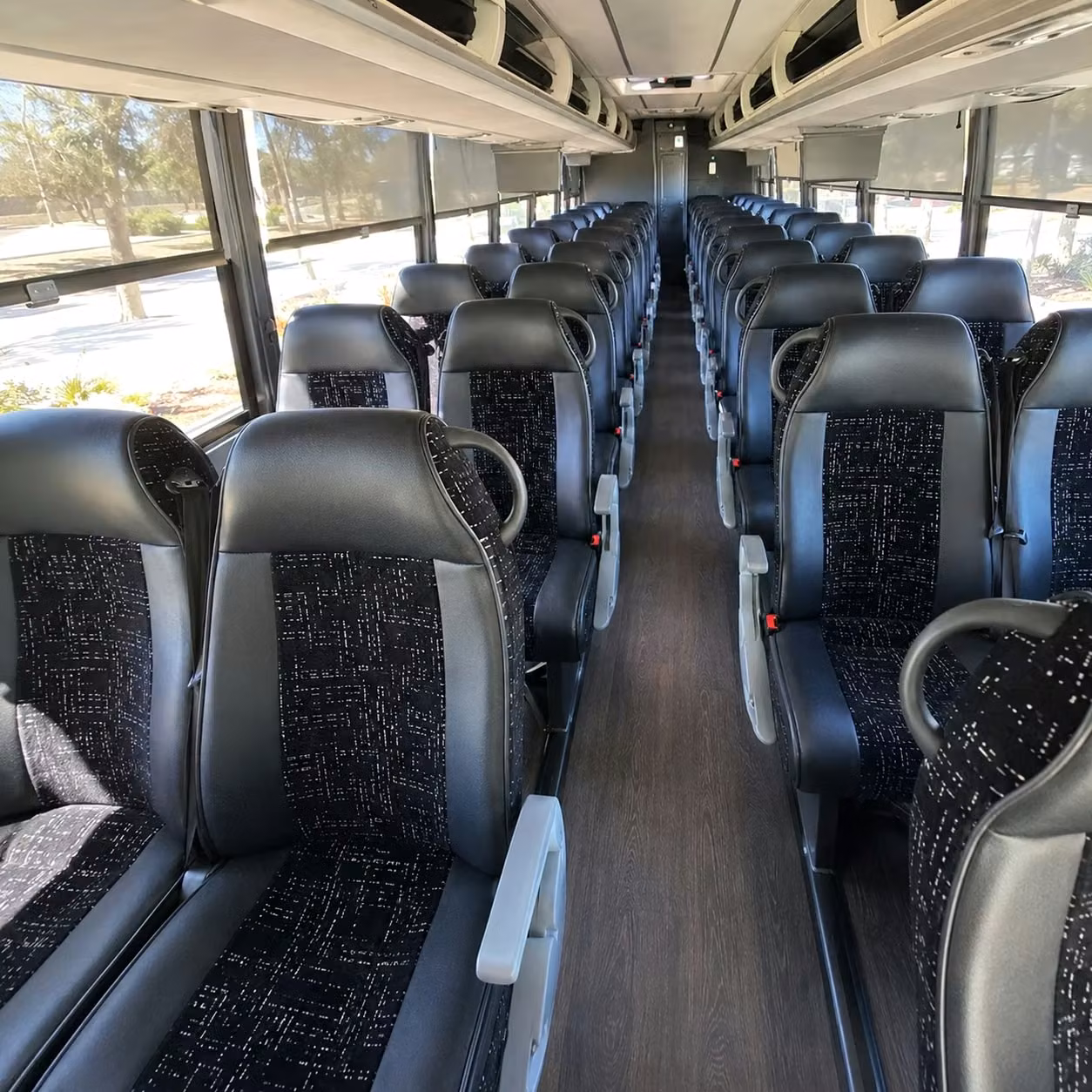 piscataway charter bus rental interior